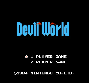 Devil World (Japan) (Rev 1) screen shot title